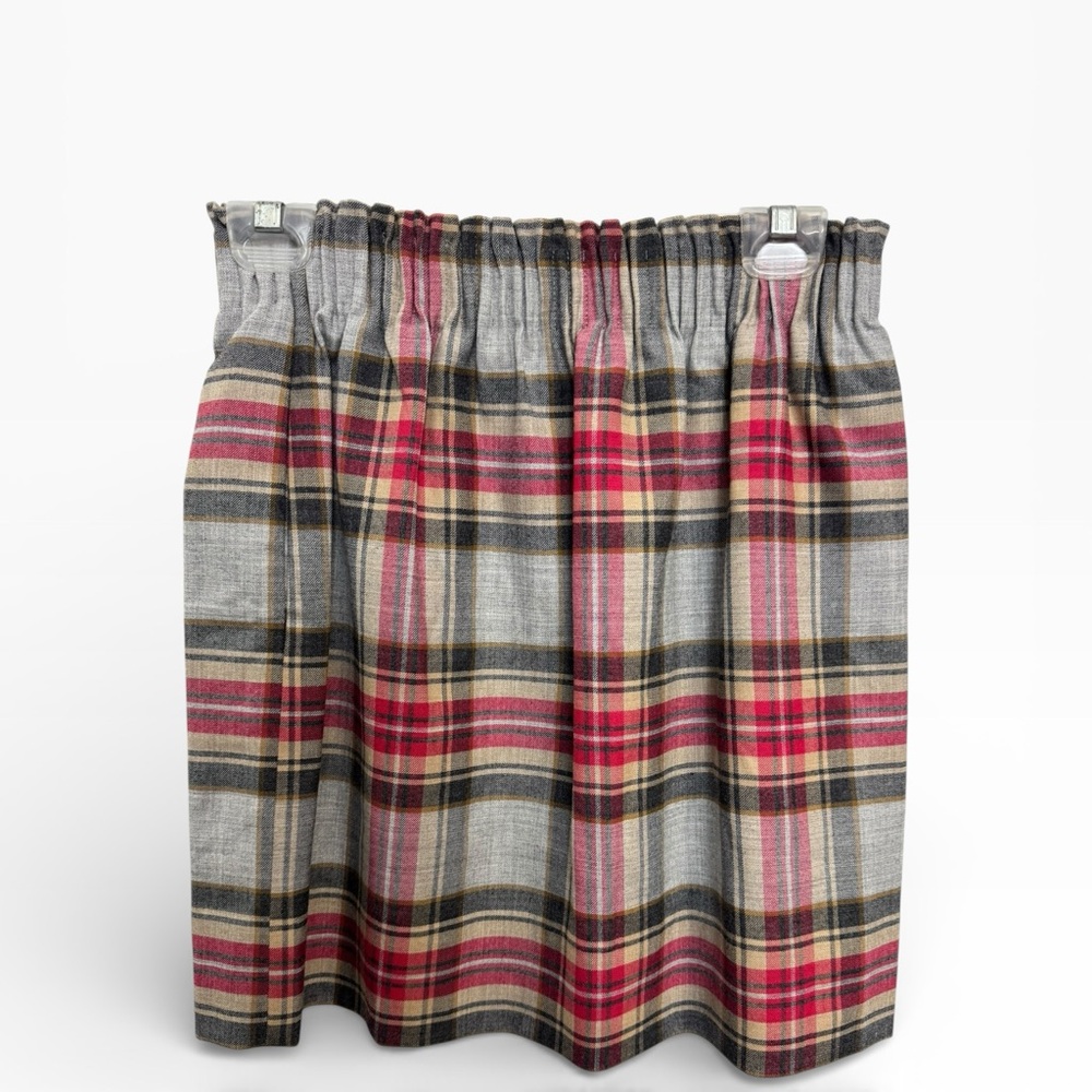 J. Crew Women’s Plaid Skirt in Red and Gray Size 2 *618